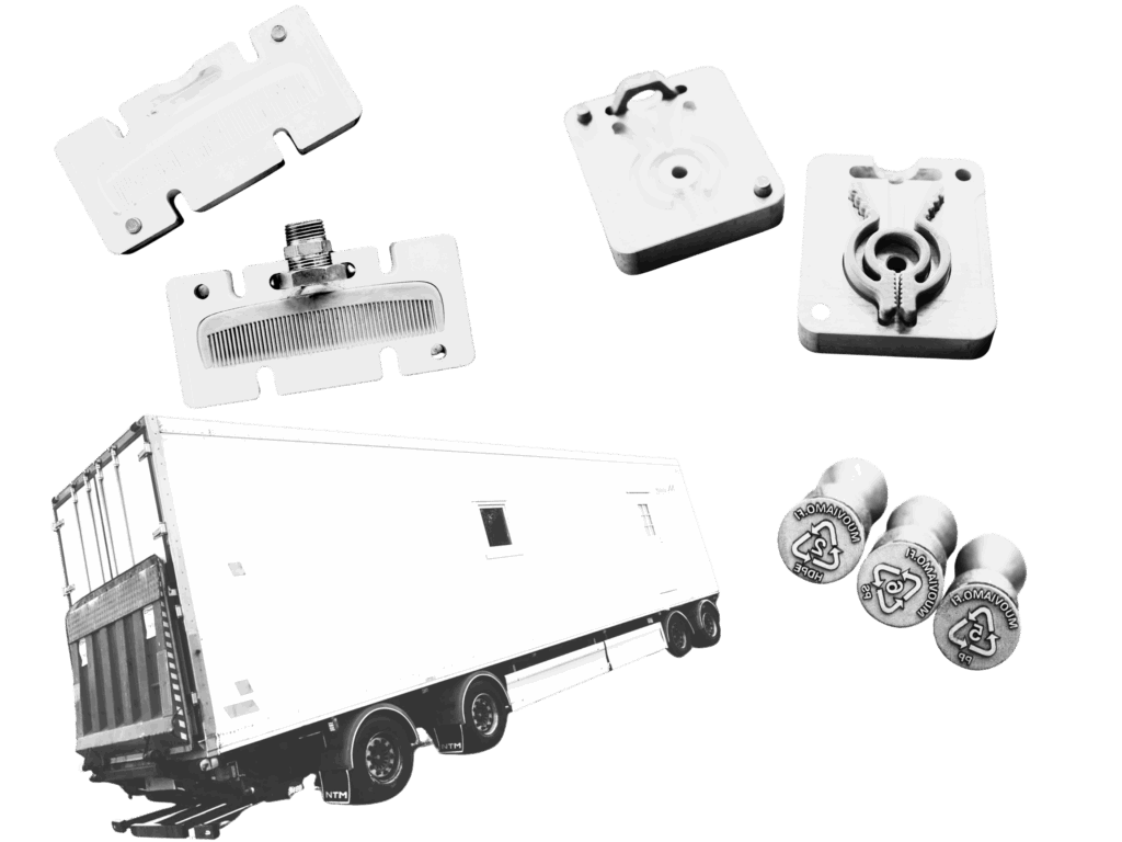 Muoviamon muovilabra ja muotteja